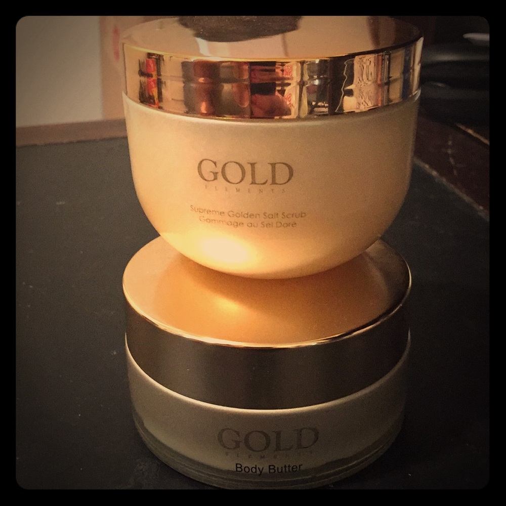 GOLD ELEMENTS  Golden Salt Scrub and Body Butter